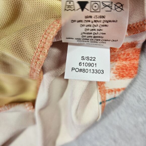 Title Nine Womens Skort Large Golf Tennis Activewear Orange Aztec Preppy Buttah - Picture 6 of 11